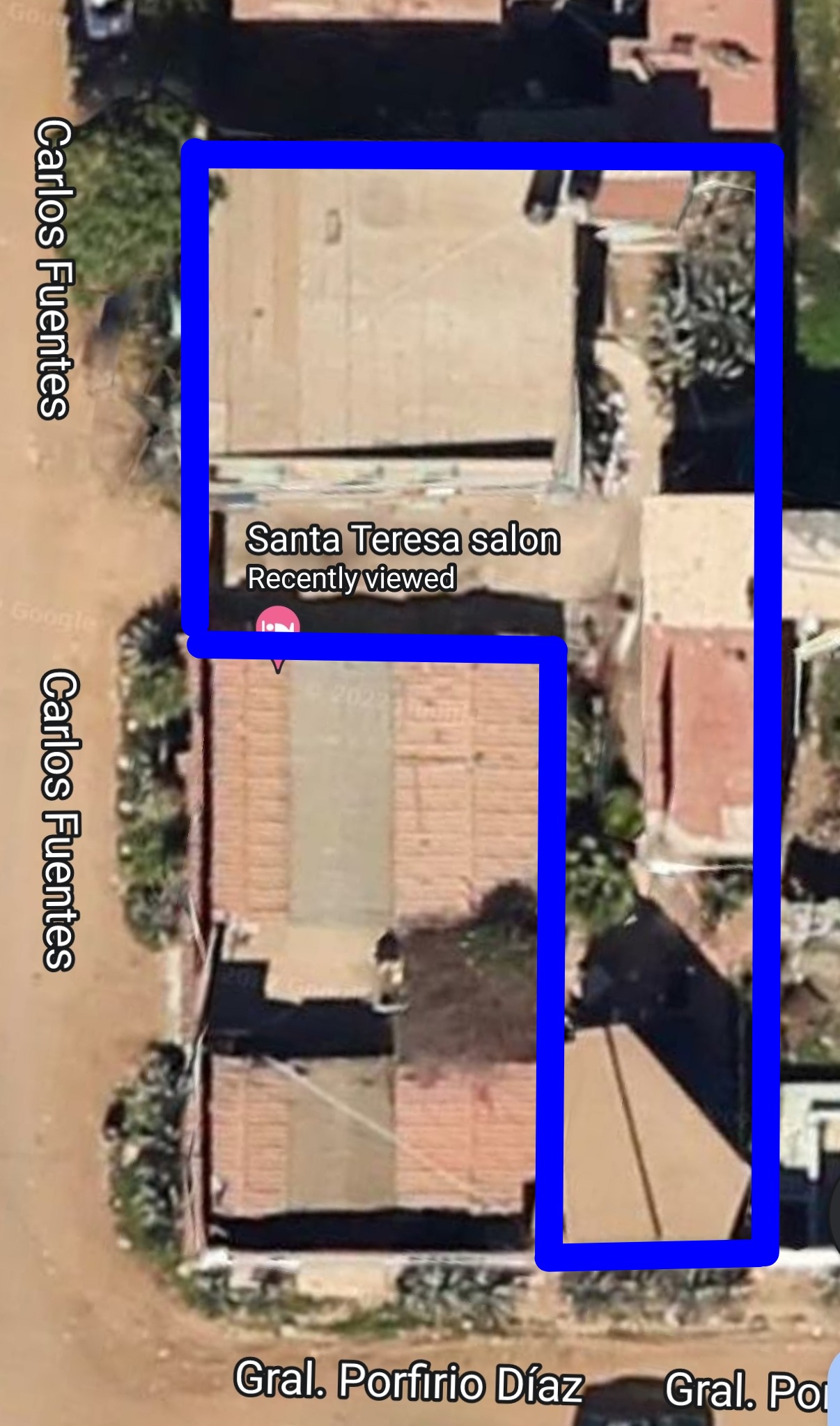 aerial view of the investor property in ensenada